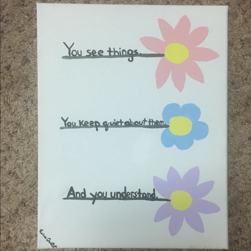 MOVING SALE! Wallflower Painting